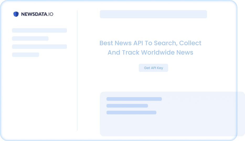 NewsData.io dashboard preview
